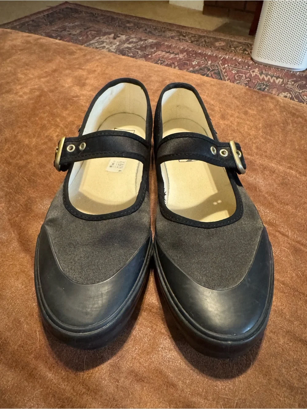 Vans Black Mary Jane Mules with Buckle Strap - Picture 3 of 7